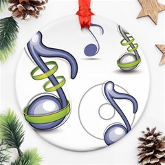 Notes Musical Elements Ornament (round) by Mariart