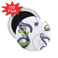 Notes Musical Elements 2 25  Magnets (100 Pack)  by Mariart