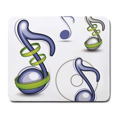 Notes Musical Elements Large Mousepads by Mariart