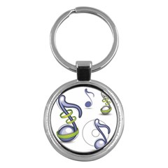 Notes Musical Elements Key Chains (round)  by Mariart