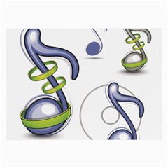 Notes Musical Elements Large Glasses Cloth (2-side) by Mariart