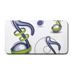 Notes Musical Elements Medium Bar Mats by Mariart