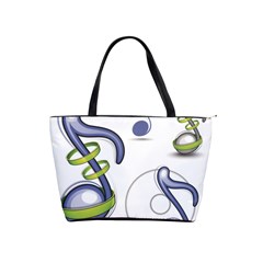 Notes Musical Elements Shoulder Handbags