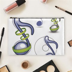 Notes Musical Elements Cosmetic Bag (large)  by Mariart