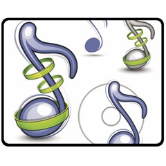 Notes Musical Elements Fleece Blanket (medium) 