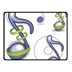 Notes Musical Elements Fleece Blanket (small)