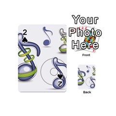 Notes Musical Elements Playing Cards 54 (mini)  by Mariart