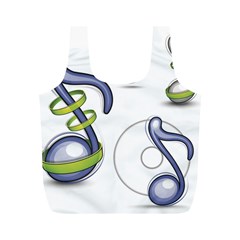 Notes Musical Elements Full Print Recycle Bags (m)  by Mariart