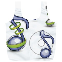 Notes Musical Elements Full Print Recycle Bags (l)  by Mariart