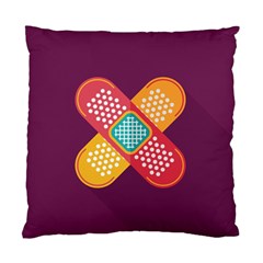 Plaster Scratch Sore Polka Line Purple Yellow Standard Cushion Case (one Side)