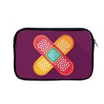 Plaster Scratch Sore Polka Line Purple Yellow Apple MacBook Pro 13  Zipper Case Front