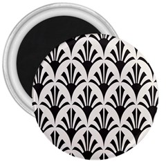 Parade Art Deco Style Neutral Vinyl 3  Magnets