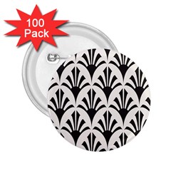 Parade Art Deco Style Neutral Vinyl 2 25  Buttons (100 Pack)  by Mariart