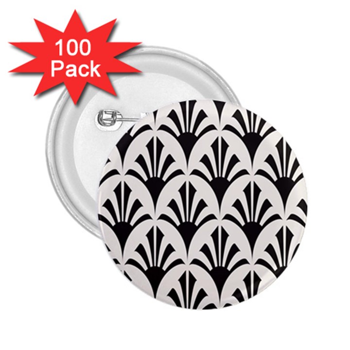 Parade Art Deco Style Neutral Vinyl 2.25  Buttons (100 pack) 