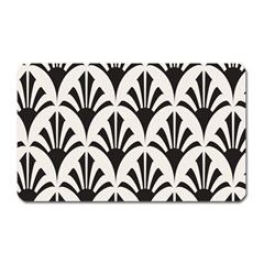 Parade Art Deco Style Neutral Vinyl Magnet (rectangular) by Mariart