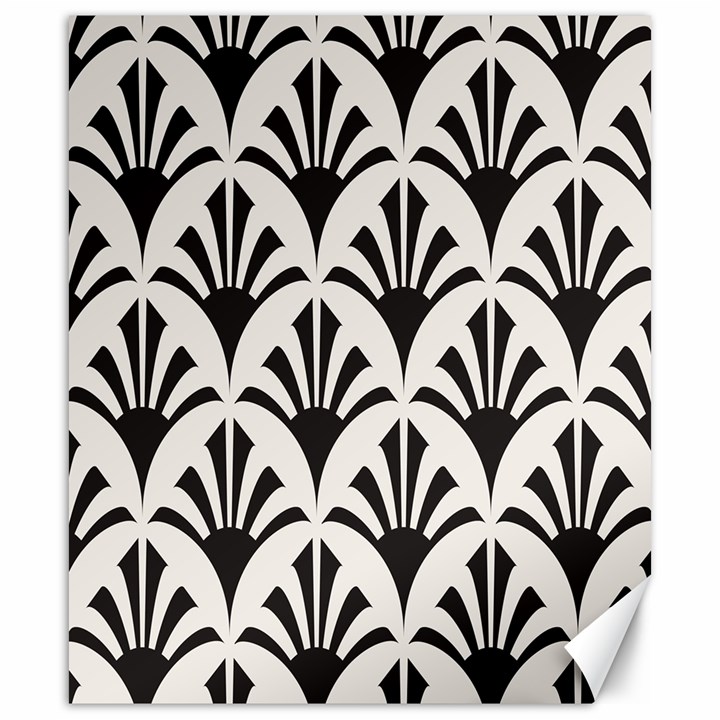 Parade Art Deco Style Neutral Vinyl Canvas 20  x 24  