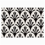 Parade Art Deco Style Neutral Vinyl Large Glasses Cloth (2-Side) Front