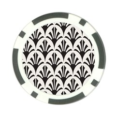 Parade Art Deco Style Neutral Vinyl Poker Chip Card Guard