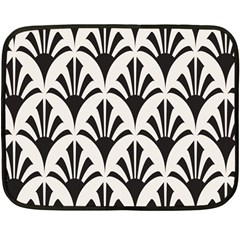 Parade Art Deco Style Neutral Vinyl Double Sided Fleece Blanket (mini)  by Mariart