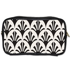 Parade Art Deco Style Neutral Vinyl Toiletries Bags by Mariart