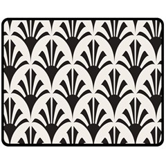 Parade Art Deco Style Neutral Vinyl Fleece Blanket (medium)  by Mariart