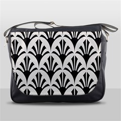 Parade Art Deco Style Neutral Vinyl Messenger Bags