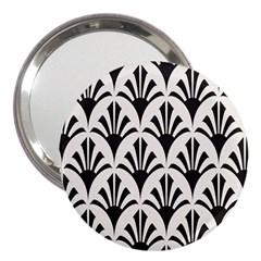 Parade Art Deco Style Neutral Vinyl 3  Handbag Mirrors by Mariart