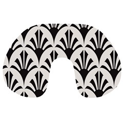 Parade Art Deco Style Neutral Vinyl Travel Neck Pillows by Mariart