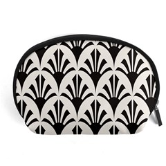 Parade Art Deco Style Neutral Vinyl Accessory Pouches (large)  by Mariart