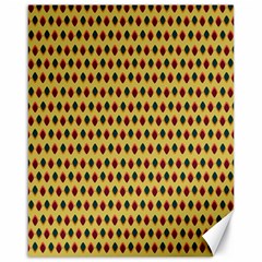 Points Cells Paint Texture Plaid Triangle Polka Canvas 16  X 20   by Mariart