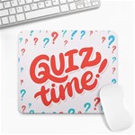 Question Mark Quiz Time Large Mousepads Front