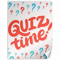 Question Mark Quiz Time Canvas 18  X 24  