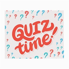 Question Mark Quiz Time Small Glasses Cloth (2-side)