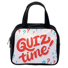 Question Mark Quiz Time Classic Handbags (one Side) by Mariart