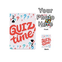 Question Mark Quiz Time Playing Cards 54 (mini)  by Mariart