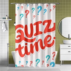 Question Mark Quiz Time Shower Curtain 48  X 72  (small)  by Mariart