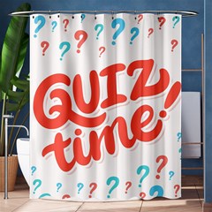 Question Mark Quiz Time Shower Curtain 60  X 72  (medium)  by Mariart