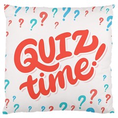 Question Mark Quiz Time Large Cushion Case (one Side)