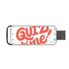 Question Mark Quiz Time Portable Usb Flash (two Sides) by Mariart