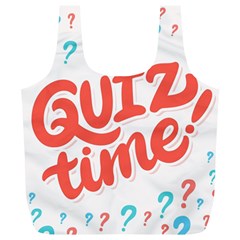 Question Mark Quiz Time Full Print Recycle Bags (l)  by Mariart