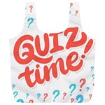 Question Mark Quiz Time Full Print Recycle Bags (L)  Front