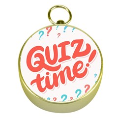 Question Mark Quiz Time Gold Compasses by Mariart