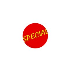 Special Sale Spot Red Yellow Polka 1  Mini Buttons by Mariart