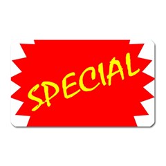 Special Sale Spot Red Yellow Polka Magnet (rectangular)