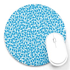 Pattern Blue Round Mousepads