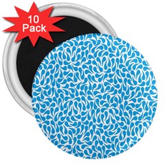 Pattern Blue 3  Magnets (10 Pack) 