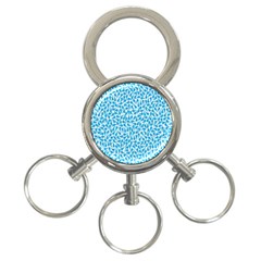 Pattern Blue 3-ring Key Chains