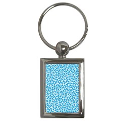 Pattern Blue Key Chains (rectangle) 