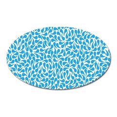 Pattern Blue Oval Magnet