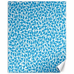 Pattern Blue Canvas 11  X 14  